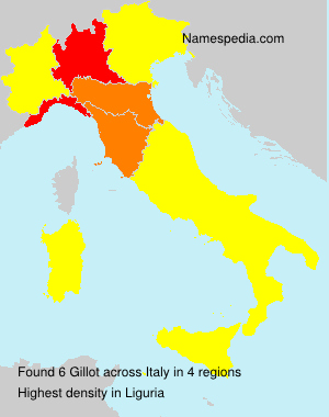 Surname Gillot in Italy Surname Gillot in Italy