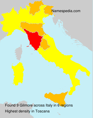 Surname Gilmore in Italy Surname Gilmore in Italy