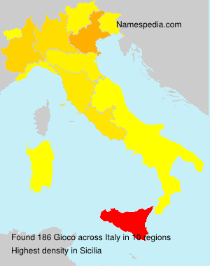 Surname Gioco in Italy Surname Gioco in Italy