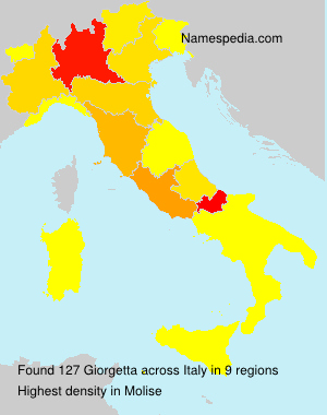 Surname Giorgetta in Italy Surname Giorgetta in Italy