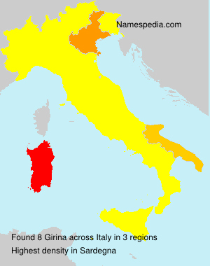 Surname Girina in Italy Surname Girina in Italy