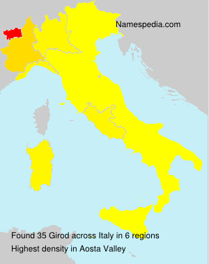 Surname Girod in Italy Surname Girod in Italy