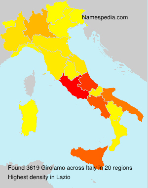 Surname Girolamo in Italy Surname Girolamo in Italy