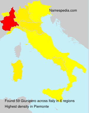 Surname Giunipero in Italy Surname Giunipero in Italy