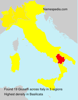 Surname Giuseffi in Italy Surname Giuseffi in Italy