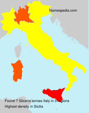 Surname Glicerio in Italy Surname Glicerio in Italy
