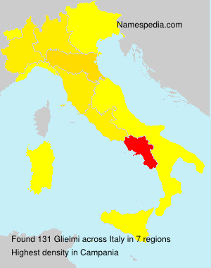 Surname Glielmi in Italy Surname Glielmi in Italy
