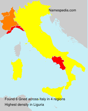 Surname Gned in Italy Surname Gned in Italy