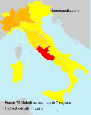 Surname Goletti in Italy Surname Goletti in Italy
