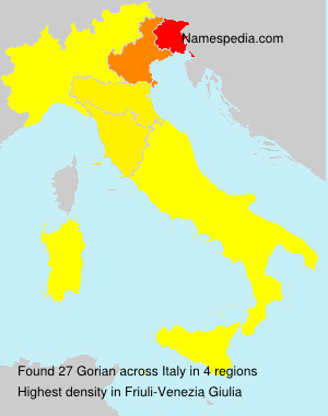 Surname Gorian in Italy Surname Gorian in Italy