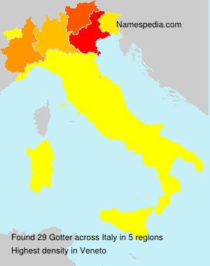 Surname Gotter in Italy Surname Gotter in Italy