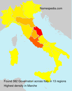 Surname Governatori in Italy Surname Governatori in Italy