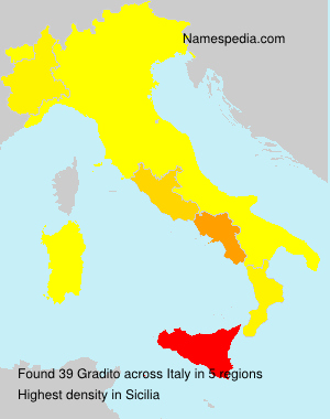 Surname Gradito in Italy Surname Gradito in Italy