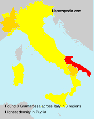 Surname Gramarossa in Italy Surname Gramarossa in Italy