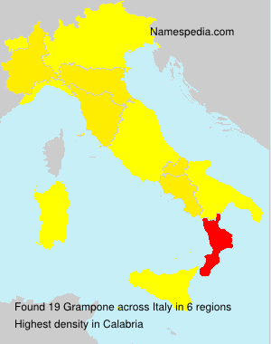 Surname Grampone in Italy Surname Grampone in Italy