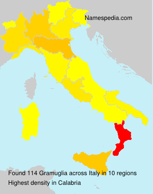 Surname Gramuglia in Italy Surname Gramuglia in Italy