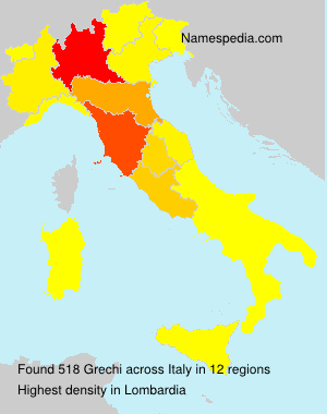 Surname Grechi in Italy Surname Grechi in Italy