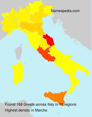 Surname Gresta in Italy Surname Gresta in Italy