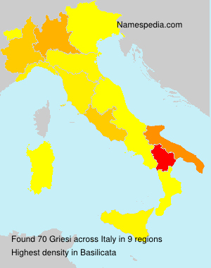 Surname Griesi in Italy Surname Griesi in Italy