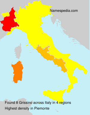 Surname Grissino in Italy Surname Grissino in Italy
