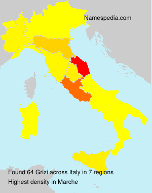 Surname Grizi in Italy Surname Grizi in Italy
