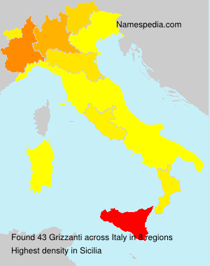 Surname Grizzanti in Italy Surname Grizzanti in Italy