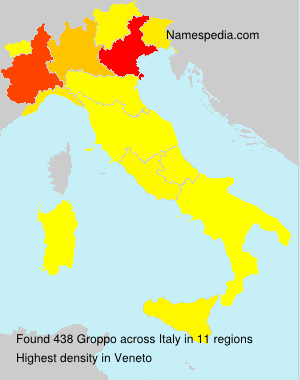Surname Groppo in Italy Surname Groppo in Italy