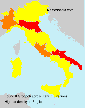 Surname Groppoli in Italy Surname Groppoli in Italy