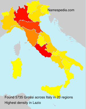 Surname Grossi in Italy Surname Grossi in Italy