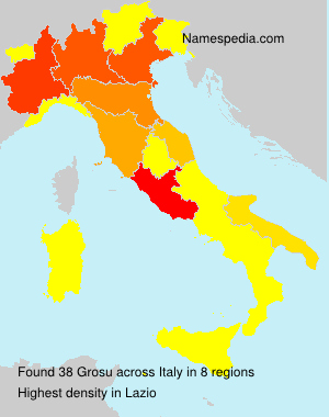 Surname Grosu in Italy Surname Grosu in Italy