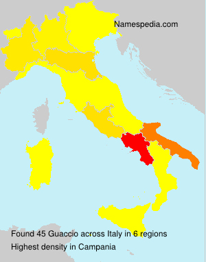 Surname Guaccio in Italy Surname Guaccio in Italy