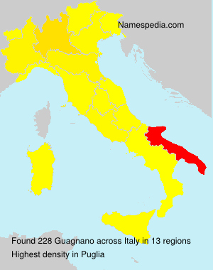Surname Guagnano in Italy Surname Guagnano in Italy