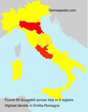 Surname Guagnelli in Italy Surname Guagnelli in Italy