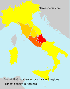 Surname Guanciale in Italy Surname Guanciale in Italy