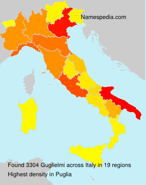 Surname Guglielmi in Italy Surname Guglielmi in Italy