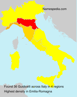 Surname Guidicelli in Italy Surname Guidicelli in Italy