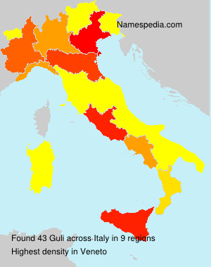 Surname Guli in Italy Surname Guli in Italy