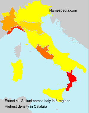 Surname Gulluni in Italy Surname Gulluni in Italy