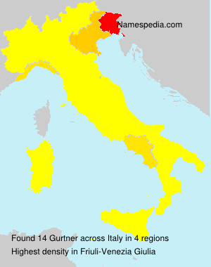 Surname Gurtner in Italy Surname Gurtner in Italy