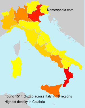 Surname Guzzo in Italy Surname Guzzo in Italy