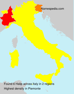 Surname Halip in Italy Surname Halip in Italy