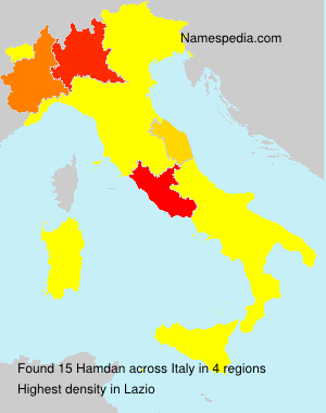 Surname Hamdan in Italy Surname Hamdan in Italy