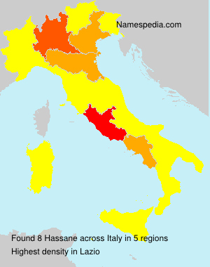 Surname Hassane in Italy