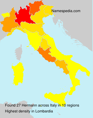 Surname Hermann in Italy Surname Hermann in Italy