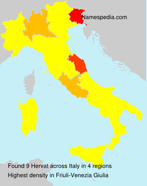 Surname Hervat in Italy Surname Hervat in Italy