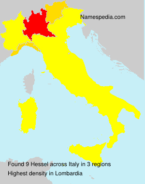 Surname Hessel in Italy