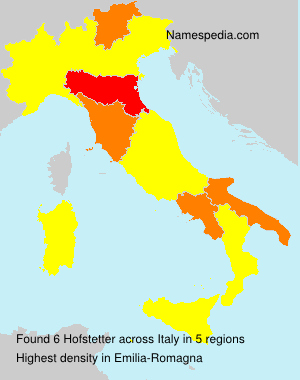 Surname Hofstetter in Italy Surname Hofstetter in Italy