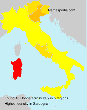 Surname Hoppe in Italy Surname Hoppe in Italy