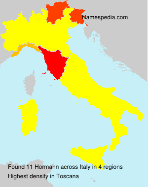 Surname Hormann in Italy
