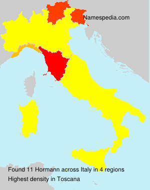 Surname Hormann in Italy Surname Hormann in Italy